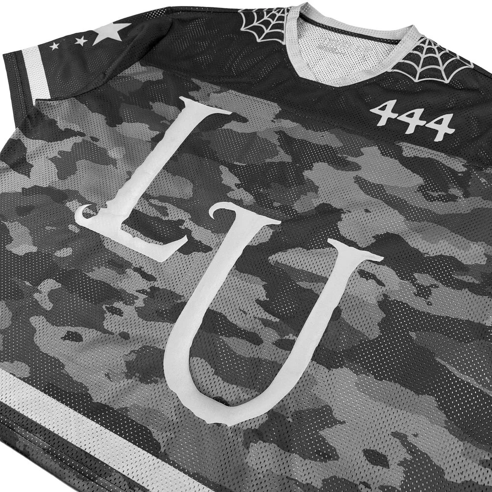 Level Up - Mesh Camo Football Jersey Size S Small rave EDM 444authentic